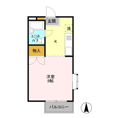 八幡宿駅 徒歩14分 1階の物件間取画像